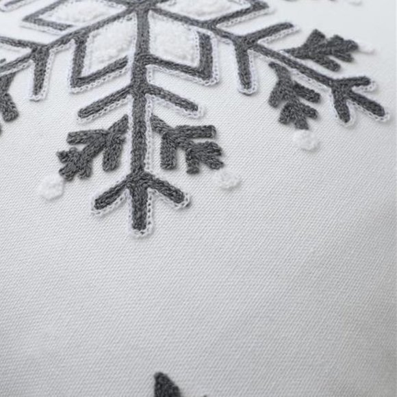 Snowflake Christmas Pillow Covers Set Decorative Case Accent Holiday Xmas Decor - Picture 7 of 10